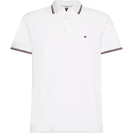 Herren 1985 RWB Tipped Slim Polo S/S Polos, White, M