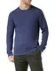 Tommy Hilfiger Herren Cross-Struktur Rundhalsausschnitt Pullover, Faded Indigo/Yale Navy, M
