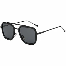 Retro Sonnenbrille Square Eyewear Metallrahmen Klassische Sonnenbrille Für Männer Frauen Sonnenbrille 1:1