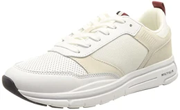 Herren Runner Sneaker Modern Comfort Runner Mix Sportschuhe, Weiß (White), 44 EU