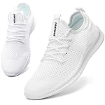 Damyuan Herren Laufschuhe Turnschuhe Sportschuhe Running Sneaker Freizeit Straßenlaufschuhe Walkingschuhe Outdoor Fitness Jogging Sportsschuhe Weiß