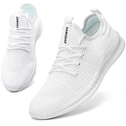Schuhe Herren Turnschuhe Laufschuhe Walkingschuhe Sportschuhe Männer Tennisschuhe Fitness Sneakers Weiß 43