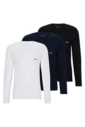 Herren R-Neck LS-Shirt, 3er Pack, Sortiert, M