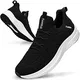 Feethit Sneaker Herren Schuhe Sportschuhe Laufschuhe Turnschuhe Herren Tennis Fitness Jogging Walkingschuhe Leichtgewichts Atmungsaktiv Freizeit Straßenlaufschuhe Schlüpfen Schuhe Schwarz & Weiß 41 EU