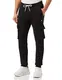 Champion Herren Legacy Authentic Pants Powerblend Terry Rib Cuff Cargo Trainingshose, Schwarz, M