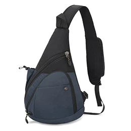 Sling Rucksack Herren Damen Brusttasche Sling Bag Sport Umhängetasche Schulterrucksack Fahrradrucksäcke Cross Bag für Wandern Bergsteigen Reisen