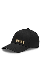 Herren Cap-Holiday Cap aus Baumwoll-Twill mit verschiedenen Logos Schwarz Stck