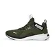 PUMA Herren Softride Enzo Nxt Straßen-Laufschuh, Green Moss Black White, 41 EU
