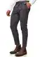 Indicode Herren Ignazo Stretch Chinohose aus Baumwolle   Herrenhose Chino Stoffhose Dk Grey 32/32