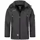 Geographical Norway Herren Softshell Funktions Outdoor Jacke wasserabweisend im Bundle mit urbandreamz Beanie (M, BlendedBlack TN)
