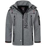 Geographical Norway Herren Softshell Funktions Outdoor Jacke im Bundle mit urbandreamz Beanie BlendedGrey