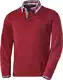 HENSON&HENSON Herren Pullover mit V-Ausschnitt, bequemer Strickpulli mit Hemdkragen, atmungsaktiver Männerpullover aus Reiner Baumwolle, Gr. 48-60
