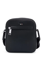 Herren Umhängetasche Schultertasche Reportertasche Crossbag Ray NS zip, Farbe:Schwarz, Artikel:-001 black