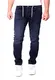 Reslad Jeans Herren Slim Fit - Sweathose in Jeansoptik l Stretch Denim Sweatjeans Männer Jeanshosen l Herrenjeans Hose RS-2088 Dunkelblau W32 / L32