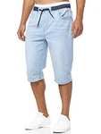 Indicode Herren Jeans Shorts Vasile Blau