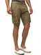 Indicode Herren Arbor Chino Cargo Shorts mit 6 Taschen   Chinoshorts Stretch Herrenshorts Mojave M