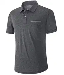 Polo Shirts Herren Golf Kurzarm Tennis Tshirts Atmungsaktives Outdoor Sommer Slim Fit Sports Männer Casual Poloshirt (013Marineblau,M)