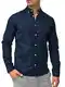 Indicode Herren Brayden Hemd gestreift mit Button-Down-Kragen   Herrenhemd Männerhemd Navy - solid M