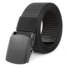 Arbeitsgürtel Herren,Gürtel Herren,Verstellbarer Nylon Outdoor Stoff Gürtel,Keine Metallschnalle, Schneller Pass durch die Flughafensicherheit,Geeignet für Arbeit und Reisen