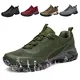 Ulogu Wanderschuhe Herren Damen Wasserdicht Atmungsaktiv Trekkingschuhe Leicht Outdoorschuhe Wanderhalbschuhe rutschfeste Bergschuhe Kletterschuhe, Grün, Gr.43