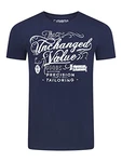 riverso Herren T-Shirt RIVLeon Rundhals O-Neck Kurzarm Tee Shirt Regular Fit Dark Navy