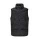 Herren Slim Fit Steppweste mit Seitentaschen Lightweight Puffer Jacket Männer Ärmellose Wattierte Übergangsjacke Leicht Freizeit Outdoor Vest Men Tops, Größe:M, Farbe:Black