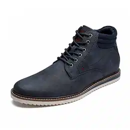 Herren Stiefel Chukka Boots Motorrad Freizeitstiefel Klassische Stiefel Stiefeletten Schnürstiefel BLAU 43 (EUR) SBBO227M-E