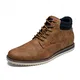 Bruno Marc Herren Stiefel Chukka Boots Motorrad Freizeitstiefel Klassische Stiefel Stiefeletten Schnürstiefel BRAUN 43 (EUR) SBBO227M-E