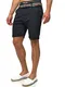 Indicode Herren Baltin Chino Shorts mit 5 Taschen   Bermuda Herren Chino Shorts f. Männer Black S