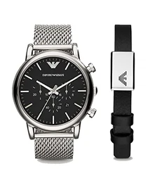 Herren Quarz-Chronograph Uhr mit Armband AR80062SET