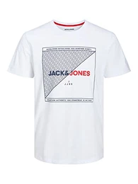 Men's JJRALF Tee SS Crew Neck T-Shirt, White, M
