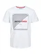 JACK & JONES Men's JJRALF Tee SS Crew Neck T-Shirt, White, M