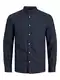 Jack & Jones Herren JJJOE Shirt LS Plain Mao Hemd, Navy Blazer, L