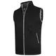 YOUTHUP Herren Weste Fleece Fütterung Winter Frühling Strickjacke Ärmellose Fleecejacke Stehkragen Strickweste, Schwarz, M
