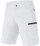 TACVASEN Herren Outdoor Shorts Weiß