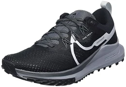 Herren React Pegasus Trail 4 Sneaker, Black/Aura-Dark Grey-Wolf Grey, 42.5 EU