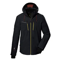 Herren Ksw 44 Mn Jckt Skijacke Funktionsjacke mit abzippbarer Kapuze und Schneefang, schwarz blau, L EU