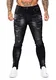 GINGTTO Skinny Jeans Herren Super Stretch Zerissene Slim Fit Destroyed Jeanshose Männer Ripped Denim Schwarz 32W/30L