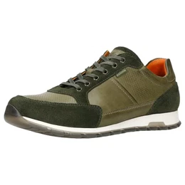 - Herren Sneaker I Aus Leder und Velourspaltleder I Auffälligen Farbkombinationen I Weiches Futter I Klassisches Design I 10051-78 - Grün