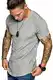 COOFANDY Sportshirt Herren Kurzarm T Shirts Männer Funktionsshirt Fitnessshirt für Running Jogging Gym Tee Hellgrau M