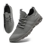 MGNLRTI Herren Schuhe Sneaker Laufschuhe Walkingschuhe Sportschuhe Straßenlaufschuhe Turnschuhe Fitnessschuhe Joggingschuhe Workout Freizeitschuhe Running Shoes Gym Grau