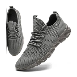MGNLRTI Herren Schuhe Sneaker Laufschuhe Walkingschuhe Sportschuhe Straßenlaufschuhe Turnschuhe Fitnessschuhe Joggingschuhe Workout Freizeitschuhe Running Shoes Gym Grau