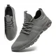 MGNLRTI Herren Schuhe Sneaker Laufschuhe Walkingschuhe Sommerschuhe Sportschuhe Straßenlaufschuhe Turnschuhe Fitnessschuhe Joggingschuhe Workout Freizeitschuhe Männer Running Shoes Gym Grau EU45