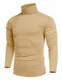 COOFANDY Rollkragenpullover Herren Slim Fit Rollkragenshirt Rolli Herren Langarm Rollkragen Pulli Unterziehrolli Unterziehpulli Herren Longsleeve Turtleneck Langarmshirt Khaki M