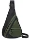 Lohol Dreieck Sling Bag Umhängetasche, Crossbody-Schultertasche Urben/Outdoor/Reise-Tagesrucksack für Frauen & Männer (Armeegrün/L)