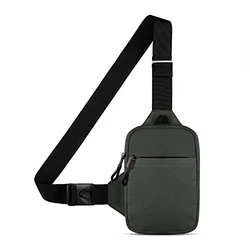 DONGKER Sling Chest Crossbody Bag Schultertasche Rucksack Grau