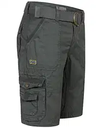 Cargo Shorts Kurze Hose Knielang Short Bermuda Sommer Urlaub Freizeit, Hosengröße:L, Farbe:Storm