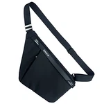 BROADREAM Schultertasche Herren Anti-Diebstahl Sling Bag Schwarz