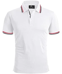 Poloshirt Herren Sommer Polohemd Schnelltrocknend Atmungsaktives Poloshirts mit Brusttasche Outdoor Golf Tennis Casual Kurzarm Hemd T-Shirt