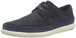 Herren Bratton Lo Boat Shoe, Navy Suede, 43 EU